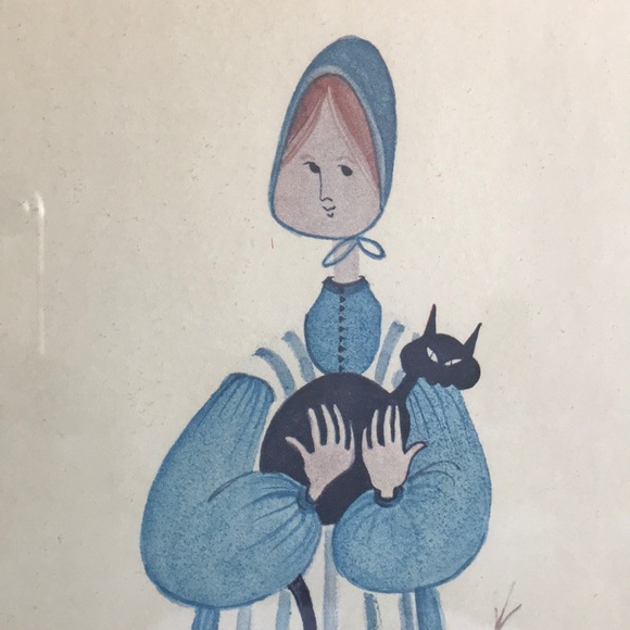 Set of Vintage Bohemian Couple Drawings Artwork - Picture 13 of 16